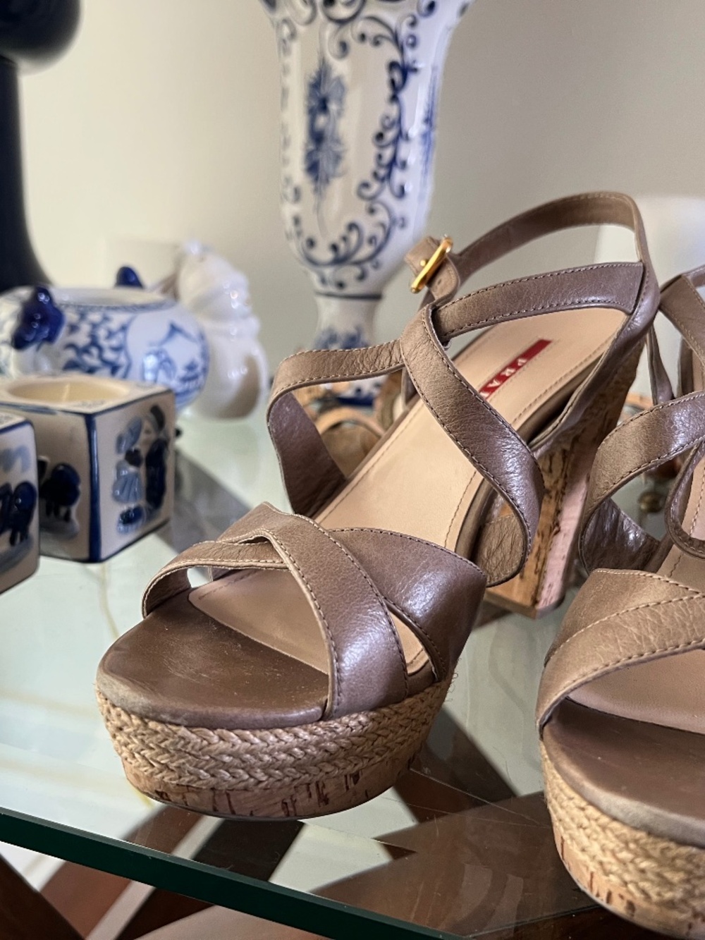 Comfortable Prada platform